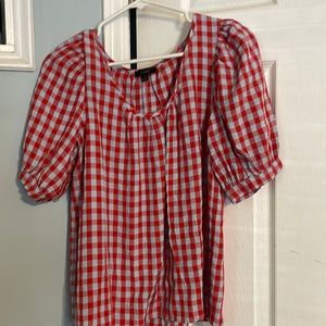 J.Crew small checked blouse